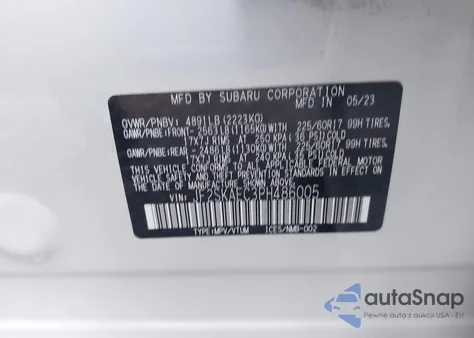 2023 Subaru Forester Premium from USA, damaged, VIN JF2SKAEC3PH486005